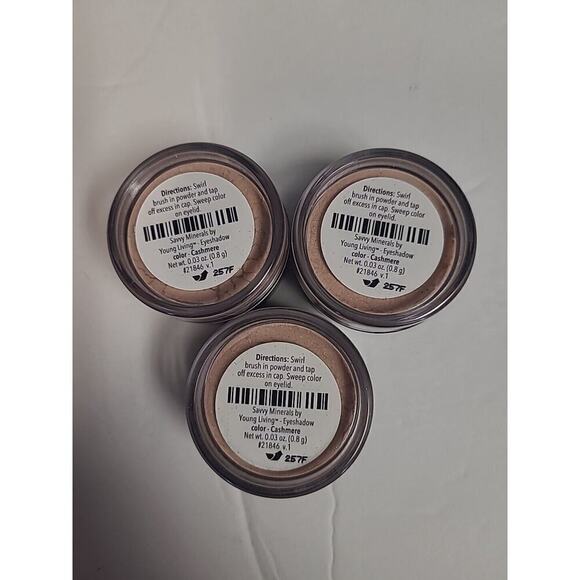 Savvy Minerals by Young Living Eyeshadow Cashmere NEW - LOT OF 3 - Picture 3 of 3